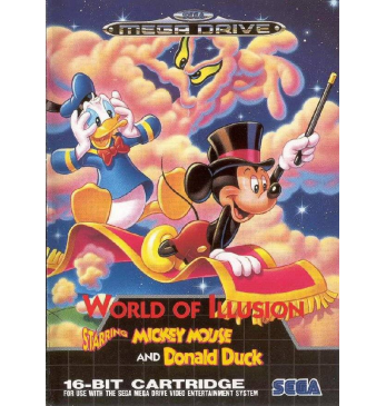 World of illusion starring Mickey mouse and Donald Duck