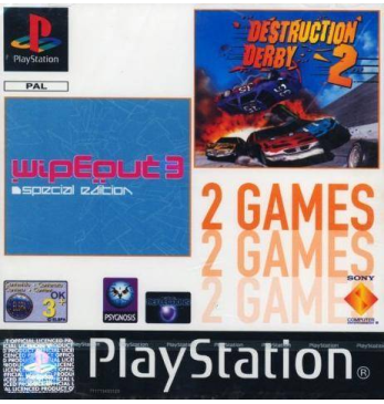 Wipeout 3 special edition + destruction derby 2