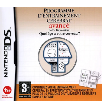 Programme d'entrainement cérébral avancé du Dr Kawashima : Quel âge a votre cerveau?