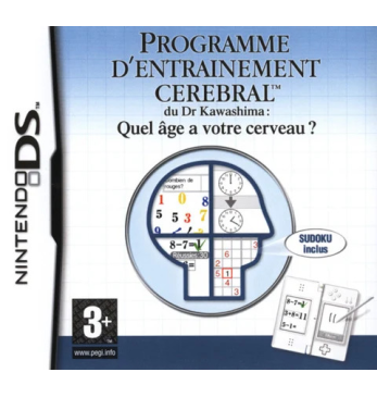 Programme d'entrainement cérébral du Dr Kawashima : Quel âge a votre cerveau?